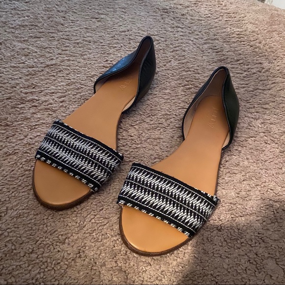 J Crew - Morgan Woven D’Orsay Peep Toe Flats - Picture 8 of 8